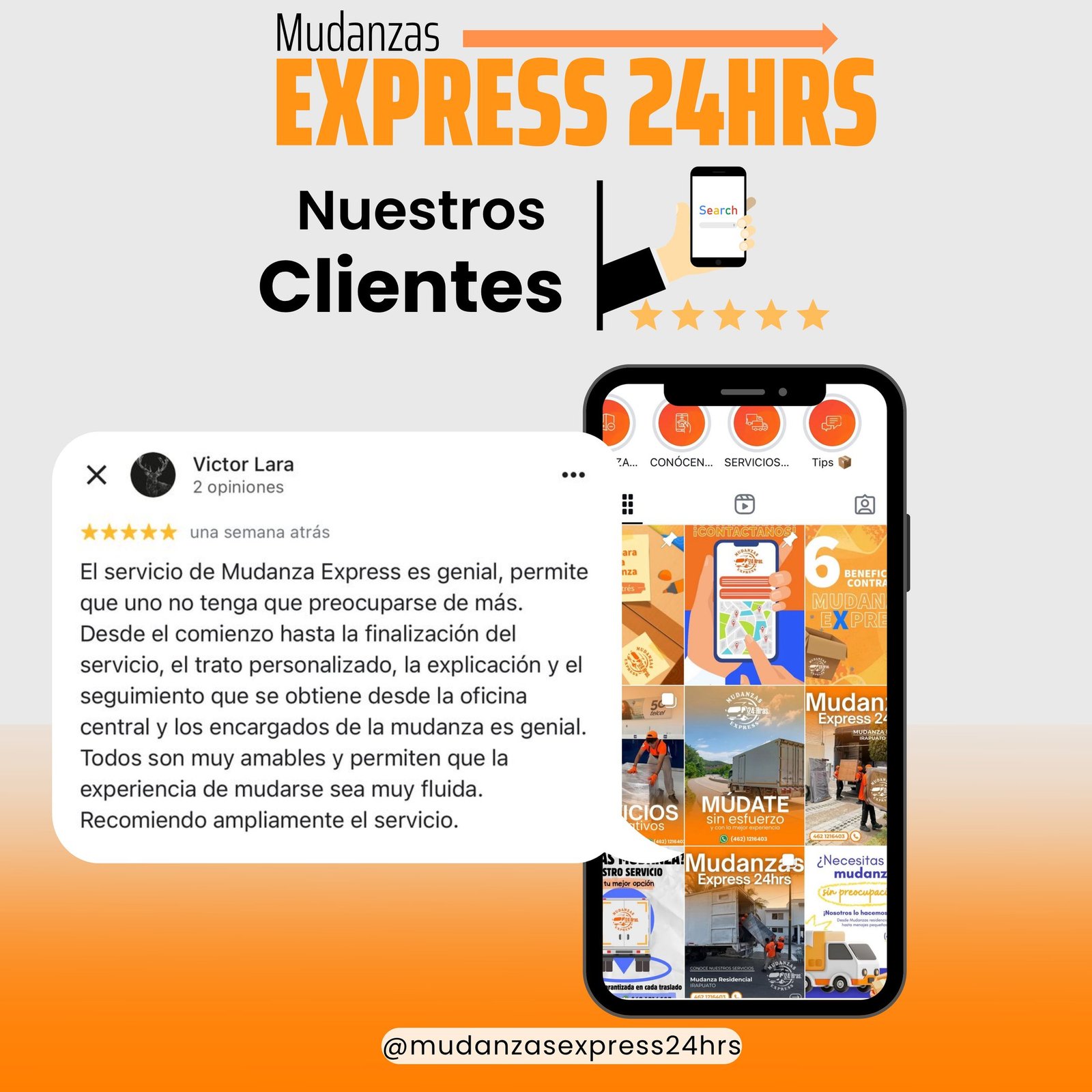 Familia feliz tras mudanza